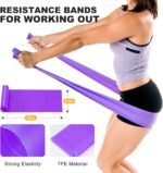 Pilates Ring Fitness Circles Set, Dual Padded Handles Home Pilates Equipment Set for Women Includes 2 Pilates Ring, 2 Pilates Mini Ball, and 5 Resistance Bands at Home Pilates Workout Set - Image 4