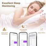 Smart Ring for Men & Women, Wellness & Fitness Tracker with Sleep/Step/Heart Rate/Blood Oxygen/Calorie Counter, IP68 Waterproof Wearable Ring for iOS Android Silver (Silver, 7) - Image 6