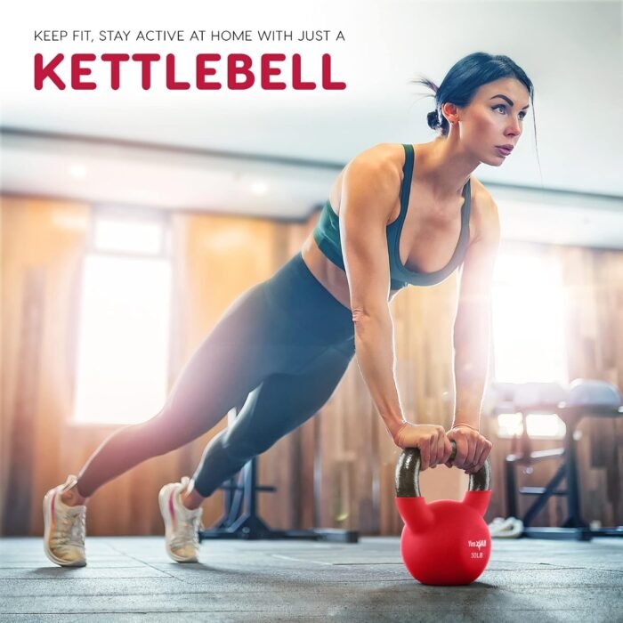 Yes4All Kettlebells 5lbs-65lbs & Kettlebell Sets Adjustable Weights, Kettlebell for Weight Training, Home Workout Equipment with Secure Grip for High Rep, Exercise Equipment - Image 8