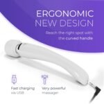 Yarosi Cordless Curve Therapeutic Device - 8 Powerful Speeds and 20 Patterns - for Muscle Aches and Sports Recovery - Rechargeable - Travel Friendly - White - Image 5