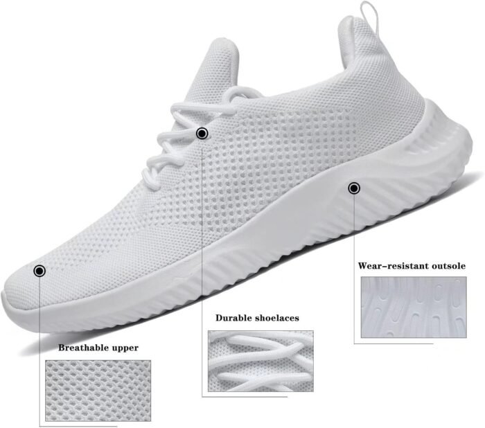 Men's Slip on Walking Shoes Ultra Light Breathable Non Slip Running Shoes Casual Fashion Sneakers Mesh Workout Sports - Image 4
