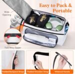 Lifewit Gym Bag for Men & Women with Shoe Compartment, 40L Carry On Duffle Bag for Travel, 3 In 1 Waterproof Weekender Workout Overnight Sports Backpack with Dry and Wet Seperation, Silver Gray - Image 6