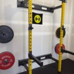 HulkFit Pro Series Wall Mounted Folding Squat Rack and Power Rack with Pull Up Bar & J Hooks for Home Gym, Strength Training Exercise Equipment - Image 4