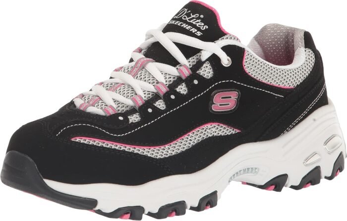 Skechers Women's D'Lites-Life Saver Memory Foam Lace-up Sneaker - Image 2
