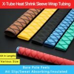 X-Tube Heat Shrink Sleeve Wrap Tubing for Fishing Bulding Handle Cork Rod Grip with Non Slip Waterproof and Insulation, 64 Inch Lengths, Diameter 20mm, Black - Image 7
