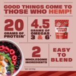 Manitoba Harvest Hemp Yeah Organic Max Protein Powder, Unsweetened, 32oz, with 20g Protein and 4.5g Omegas 3&6 per Serving, Keto-Friendly, Preservative Free, Non-GMO, Packaging May Vary - Image 4