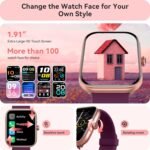Smart Watch for Women Men, Smartwatch for iPhone & Android Bluetooth (Answer/Call) Built-in Alexa, 1.91" HD Fitness Tracker with 105+ Sport Modes, IP68 Waterproof, Sleep/Heart Rate/SpO2/Stress Monitor - Image 7
