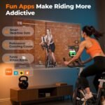 YOSUDA PRO Magnetic Exercise Bike 350 lbs Weight Capacity - Indoor Cycling Bike Stationary with Comfortable Seat Cushion, Silent Belt Drive - Image 6