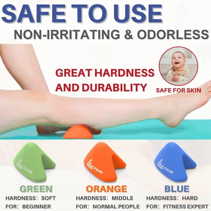 LEZER Trigger Massage Point, Manual Massage Ball, Hip Hook, Muscle Knot Release Tool, Deep Tissue Relief, Hip Flexor Iliacus Back Psoas Hand Foot Myofascial, Physical Therapy, 2.9 inｘ2.1 in（Orange） - Image 7