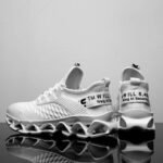 Chopben Men's Running Shoes Blade Non Slip Fashion Sneakers Breathable Mesh Soft Sole Casual Athletic Walking Shoes - Image 7