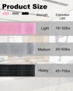 Loop Bands & Stretch Bands for Strength & Muscle Toning, Designed for Intermediate & Advanced Athletes, Color-Coded Resistance with Carry Pouches for Workout, Yoga & Pilates - Image 5