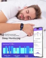 RUXINGX Fitness Tracker Watch for Men/Women, SmartWatch with Sleep/Activity Tracker, Heart Rate Monitor with 20+ Sports Modes, Android Smart Watch for Phones, Smart Fitness Watches for Women/Men - Image 5