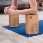 Overmont Cork Yoga Blocks 2 pack with 8ft Strap Natural Cork Bricks- High Density & Eco Friendly Yoga Accessories for Women - Ideal for Yoga Pilates General Fitness and Stretching 9x6x3'' - Image 6