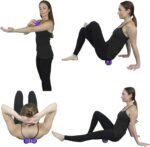Posture Magic Massage Ball Kit for Myofascial Trigger Point Release & Deep Tissue Massage - Set of 6 - Large Foam/Small Foam/Lacrosse/Peanut/Spiky/Hand Exercise Ball (Purple) - Image 6