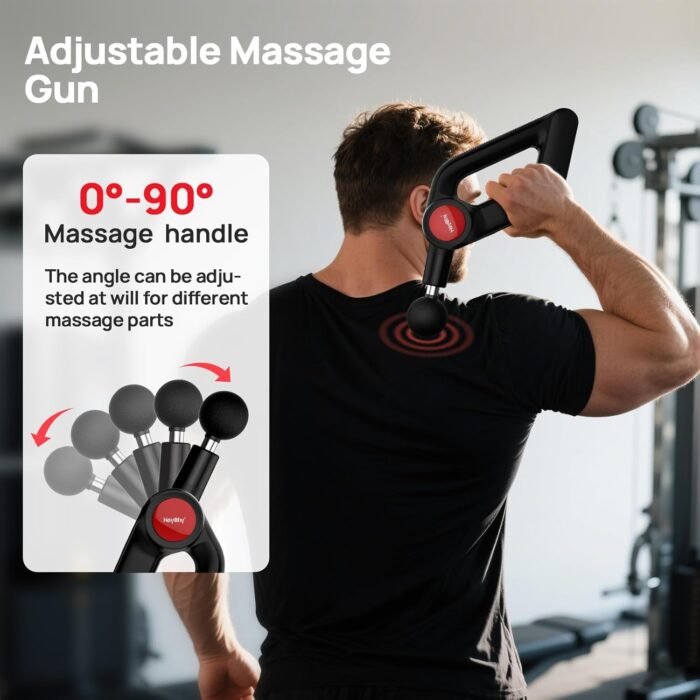 Massage Gun with Heat,Deep Tissue Massager with 12MM Amplitude, Professional Massager for Pain Relief,Portable Percussion Muscle Massage Gun for Back, 2025 Gifts,FSA/HSA Eligible - Image 7