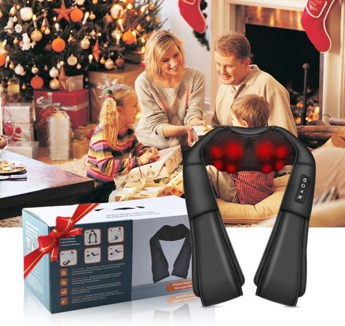 Neck Massager with Heat, Shiatsu Massager for Neck, Back, Shoulder, Foot and Leg, Deep Tissue 3D Kneading Massage for Relax Muscles at Home and Offie,Back Massagers for Women and Men - Image 8