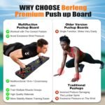 Solid Push Up Board 15 in 1 Home Workout Equipment Multi-Functional Pushup Stands System Fitness Floor Chest Muscle Exercise Professional Equipment Burn Fat Strength Training Arm Men & Women Weights - Image 7
