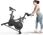 DeerRun Exercise Bike, Indoor Cycling Bike Brake Pad/Adjustable Magnetic Stationary Bike with App, Low Noise Workout Bike for Home Cardio 300lbs Weight Capacity with Pad Mount & LCD Monitor - Image 9