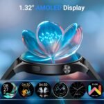 Fitpolo Smart Watch for Men Women,1.3" AMOLED Touchscreen Fitness Tracker, Make/Answer Calls, Heart Rate SpO2 Monitor, IP68 Waterproof, Sleep & Activity Tracking Smartwatch for Android Phones iPhone - Image 3