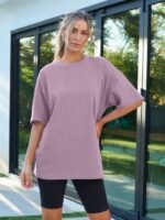 AUTOMET Womens Oversized T Shirts Workout Plus Size Short Sleeve Tops Casual Loose Basic Tees Summer Trendy Outfits 2025 - Image 3