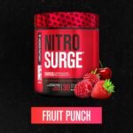 Jacked Factory NITROSURGE Shred Pre Workout Supplement - Energy Booster, Instant Strength Gains, Sharp Focus, Powerful Pumps - Nitric Oxide Booster & PreWorkout Powder - 30Sv, Fruit Punch - Image 4