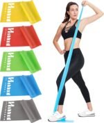 Resistance Bands for Working Out, Physical Therapy Bands, Latex Free Elastic and Exercise Bands Set for Stretching, Suitable for Rehab, Yoga, Pilates, Gym, Home Exercise - Image 2