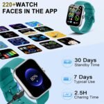 Smart Watch (Answer/Make Calls), 1.96"HD Smartwatch for Men Women 113+ Sport, 2025 Fitness Activity Tracker with Heart Rate Monitor, Sleep Trackers, Pedometer, IP68 Waterproof for Android iOS Green - Image 8