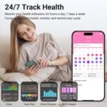 Smart Watches for Women, 1.83" HD Fitness Tracker (Answer/Make Calls), 120+ Sport Modes with Heart Rate/Sleep Monitor, IP68 Waterproof, Fitness Watch for iOS Android, Silver - Image 5