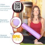 Small Size Low-Medium Density EVA 4 Inch Foam Roller for Back &Leg Pain; Sore Muscle Recovery; Trigger Point Massage Roller Ø3.75x18inch Physical Therapy; Helps as Spine Cracker Stretcher - Image 6