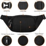 Large Fanny Pack for Women Men - Syican Waist bag with 3-Zipper Pockets, Gifts for Enjoy Sports Traveling Workout Casual Hands-Free crossbody bags Fits MAX 7.9'' iPad & 6.6'' Phone - Image 7