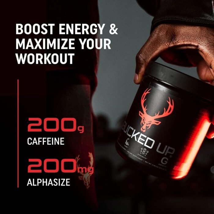 Bucked Up Pre Workout 6 Grams Citrulline, 2 Grams Beta Alanine, and 3 Other Registered trademarked Ingredients (Grape) - Image 4