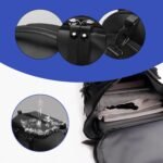 Gym Bag for Men,Large Waterproof Duffle Bag for Sports, Travel & Work,Gym Bag Men with Shoe Compartment & Wet Pocket (Black) - Image 5