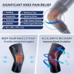 Knee Brace for Women & Men - UFITVELL 2 Packs knee compression sleeve for Knee Pain, Ideal for Gym, Running, Basketball, volleyball, Yoga, Support Meniscus Tear, swelling & Arthritis Pain Relief - - Image 6