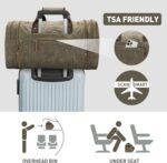 Wildroad Waxed Canvas Duffle Bag - 50L Waterproof Weekender Overnight Travel Bag - Image 7