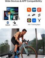 iGPSPORT Heart Rate Monitor Armband HR70, Bluetooth 5.0 ANT+ arm Heart Rate Monitor, 65H Battery Life and HR Zone LED Indicator (Black) - Image 6