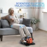 Under Desk Elliptical, Elliptical Leg Exerciser for Seniors, Home Portable Elliptical with Remote Control and 12 Adjustable Speeds, Electric Seated Pedal Exerciser - Image 6