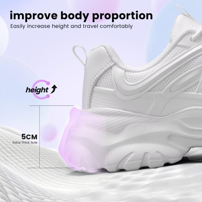 Women's Road Running Shoes Non Slip Ladies Walking Fashion Athletic Sneakers Work Gym Comfort Lightweight Mesh Soft Sole - Image 6