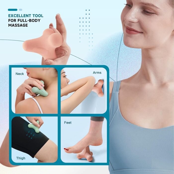 Trigger Point Therapy Massage Ball for Myofascial Release Plantar Fasciitis Relief Yoga Deep Tissue Release Muscle Soreness Massage Tool Pressure Point Balls with 4 Leg for Back & Shoulder - Image 8