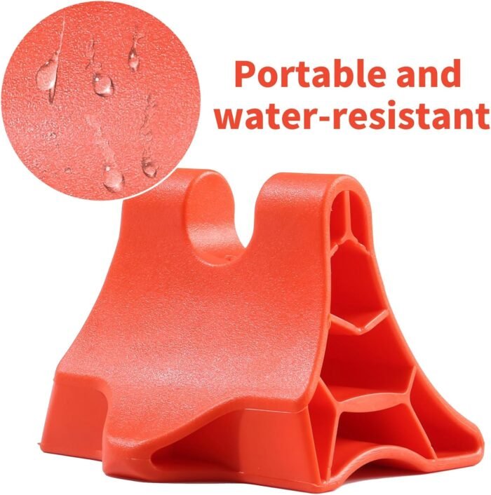 Keyserve（Red Pressure Point Massage Tool Handheld - Deep Muscle Trigger Acupressure Point Massager - Cervical Traction Device Portable Cervical Vertebra Release Device Pressure Point Massage Tool - Image 4