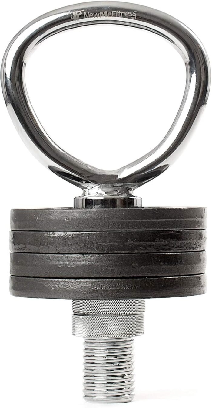 NewMe Fitness Adjustable Kettlebell Handle for Strength Training Kettlebells for Weight Plates - Home or Gym Workout- Ergonomic Design for a Comfortable, Non-Slip Grip - Image 3