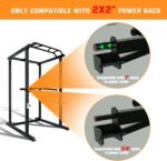 Upgraded-Dip Bar Attachment for 2"x2" Squat Rack, Heavy Duty Power Rack Attachment with 5/8" or 1" Hole, Weight Rack Accessories for Strength Training, Chest, Triceps & Shoulder Workouts, Support 800 LBS - Image 5