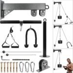LAT Pulldown Attachments Pulley System Gym Tricep Rope Pull Down Training Cable Machine LAT Pulldown Machine for Home Gym - Image 2