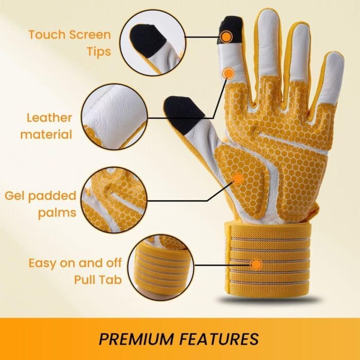 FlexGrip – Goat Leather Palm, Silicone Grip, Breathable, Touchscreen, Multi-Use Fitness Gear for Men & Women - Image 7