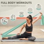 Stretch Bands for Exercise, 5 Levels Resistance Bands for Working Out, Exercise Bands for Physical Therapy, Pilates, Rehab, Stretch, Strength Training and Yoga Starter Set - Image 6