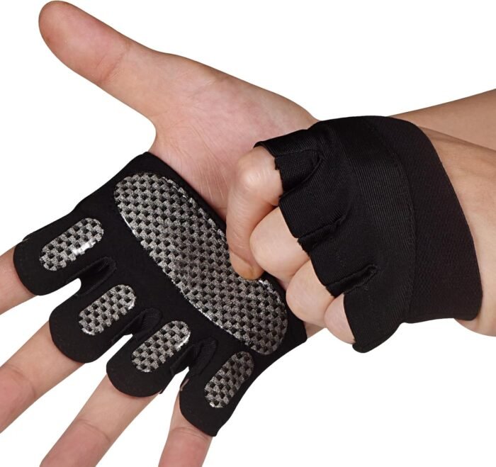 Sunnex Gym Gloves for Women & Men - Fingerless Workout Gloves for Weightlifting, Lightweight Breathable Fitness for Sports and More - Image 2