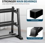 Dumbbell Rack, Bongkim Dumbbell Set with Rack Stand, Dumbbells Weights Rack for Home Gym, Weight Rack for Dumbbells, Kettlebells, and Weight Plates 1100LBS - Image 4