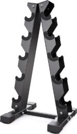 Dumbbell Rack Stand Only, Weight Rack for Dumbbells Compact A-Frame Home Gym Space Saver (480/800 LBS Weight Capacity, 2025 New Version) - Image 2