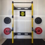 HulkFit Pro Series Wall Mounted Folding Squat Rack and Power Rack with Pull Up Bar & J Hooks for Home Gym, Strength Training Exercise Equipment - Image 3