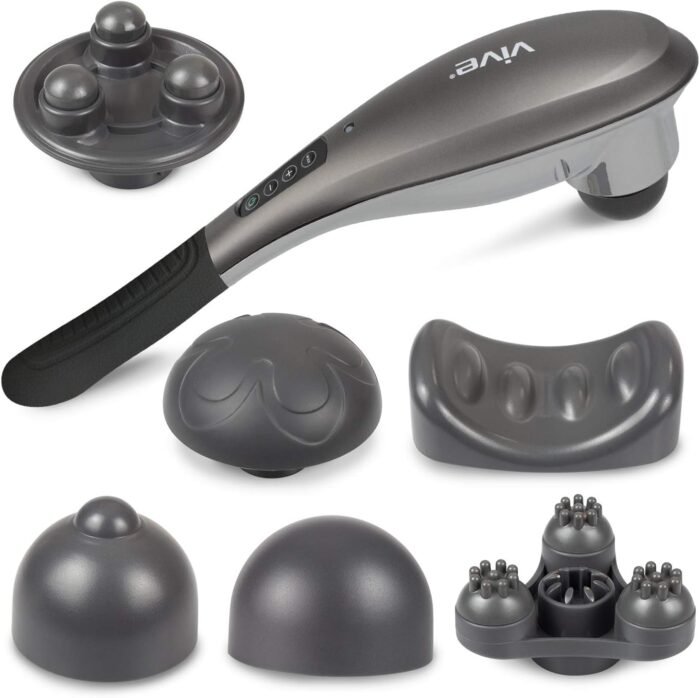 Vive Handheld Massager Cordless - Hand Held Deep Tissue Massage Tool for Back, Full Body, Foot and Neck Muscle - 6 Modes for Men, Women - Portable and Rechargeable - Pressure Point Acupressure - Image 2