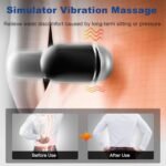 3 in 1 Electric Lumbar Support Pillow with Adjustable Height for Bed and Chair, Triple Fusion Back Massager, Back Massager with Heat,Back Support Pillow for Lower Back Pain Relief, Unisex - Image 5